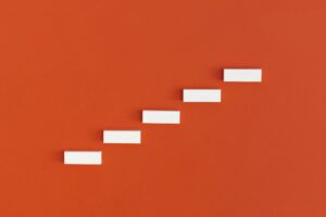 Ladder career path for business growth success process.